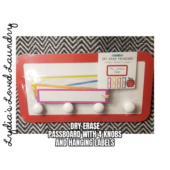 Other - 4 For $9 or FREE With Purchase - Dry Erase Passboard With 4 Knobs